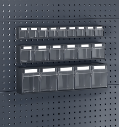 Rangement panneau perforé