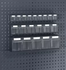 Rangement panneau perforé