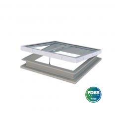 Lanterneau ouvrant électrique à costière coiffante pour rénovation