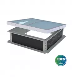 Lanterneau ouvrant électrique à costière droite pour toit étanche