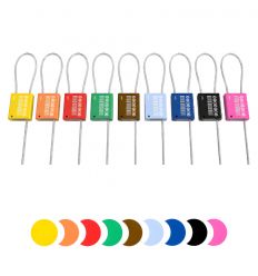 Scellé câble acier pour conteneurs 9 couleurs