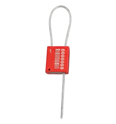 Scellé câble acier rouge