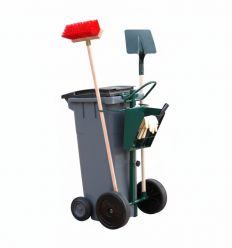 Chariot de Voirie Avec le conteneur en plastiques et les outils de mains