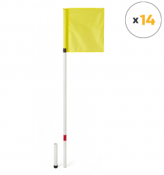 Poteau de touche rugby flexible