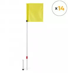 Poteau de touche rugby (lot de 14)