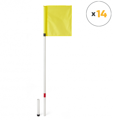 Poteau de touche rugby flexible