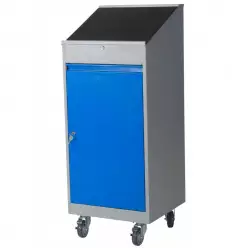 Pupitre roulant verrouillable