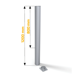 Fourreau pour poteaux de rugby en aluminium