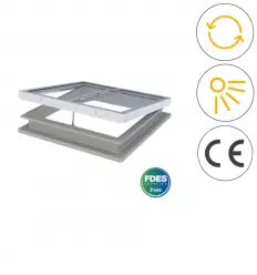 Lanterneau ouvrant manuel à costière coiffante pour rénovation