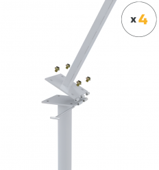 Charnières pour poteaux de rugby en lot de 4