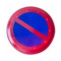 Photo : Panneau B6A1 interdit de stationnement lumineux à leds 12 V DC - Sans texte