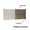 Cache conteneur bois - Module suivant