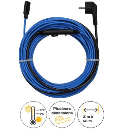 Câble chauffant avec thermostat
