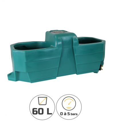 Double bac de pature pour Stabulation Libre en PEHD