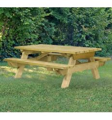 Table pique nique en bois à poser