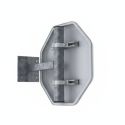 Photo : AB4 - Balise murale Stop 400 mm (2 rails au dos) - Perpendiculaire - Classe 1 (T1) - Dos brut