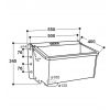 Dimensions abreuvoir inox 55 cm