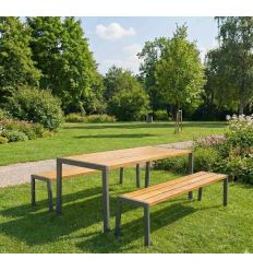 Table de pique nique acier et bois