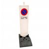 Balise anti-Stationnement noir avec support plastobloc