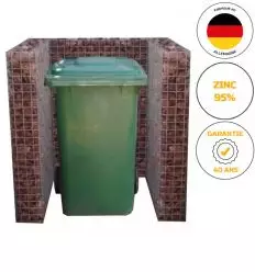 Cache Poubelle Gabion