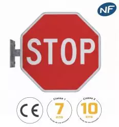 AB4 - Balise murale stop perpendiculaire de face