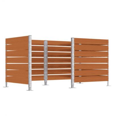 Bardage Stratifié pour Cache Conteneur Chêne Clair