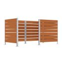 Photo : Bardage pour Cache conteneur évolutif Stratifié Compact - 750 mm - Sans Portes