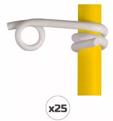 Isolateur queue de cochon pour fil et corde