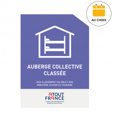 Panonceau pour auberge collective classée de 2026