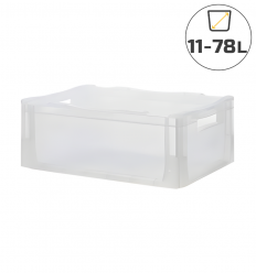 Bac transparent euronorme