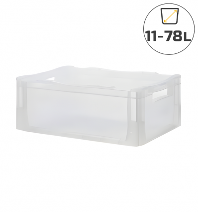 Bac transparent euronorme