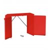 Abri conteneurs poubelles en acier Rouge signalisation Trappes Monochromes Sans Tole de Fond
