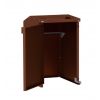 Abri conteneurs poubelles en acier Flux Simple Aspect Corten Avec Tôle de Fond