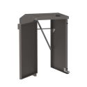 Photo : Abri conteneurs poubelles en acier Gris Procity - Trappes unicolores - Sans tôle de fond - Simple