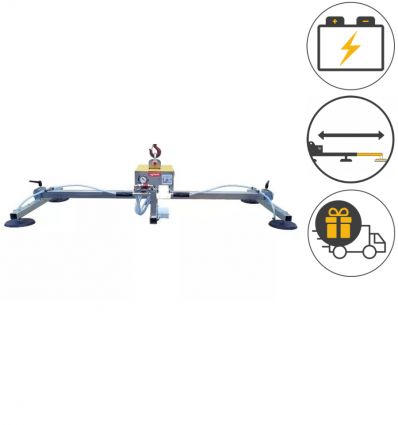 Palonnier à ventouse de chantier pour tôle