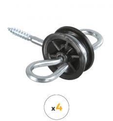 Isolateur poignee filetage à bois