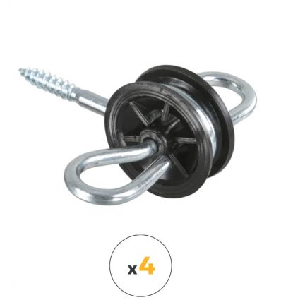 Isolateur poignee filetage à bois