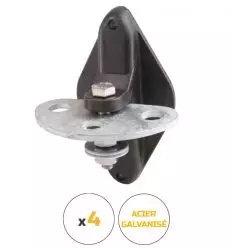 Isolateur poignee triple ancrage (lot de 4)