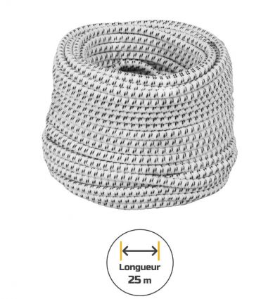 Corde élastique électrifiée porte de cloture