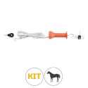 Photo : Kit poignée clôture électrique corde élastique