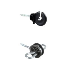 Isolateur poignee et isolateur ancrage porte cloture ruban