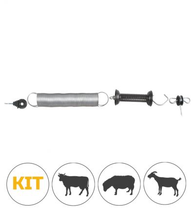 Poignée de cloture à ressort en kit complet