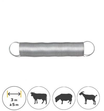 Ressort pour porte de cloture electrique