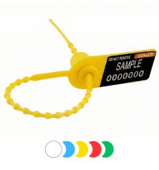 Scellé plastique à serrage progressif lot de 100 - 5 couleurs