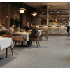 Revetement de sol pour restaurant​ PVC grain gris médium