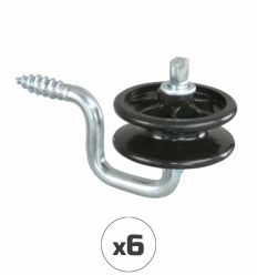 Isolateur d'angle pour fil et corde