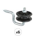 Photo : Isolateur d'angle pour fil et corde Filetage à bois