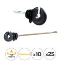 Photo : Isolateur annulaire pour fil et corde Compact (lot de 25)