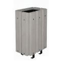 Photo : Corbeille extérieure en plastique recyclé Gris clair - Sans