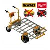 Brouette électrique maraichère 2 roues adaptée pour Dewalt et Milwaukee